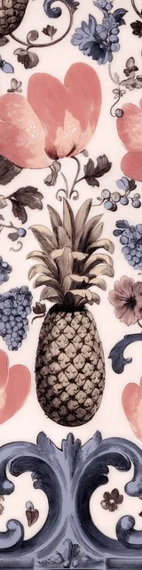 Free pineapple bookmark featuring a light color pineapple